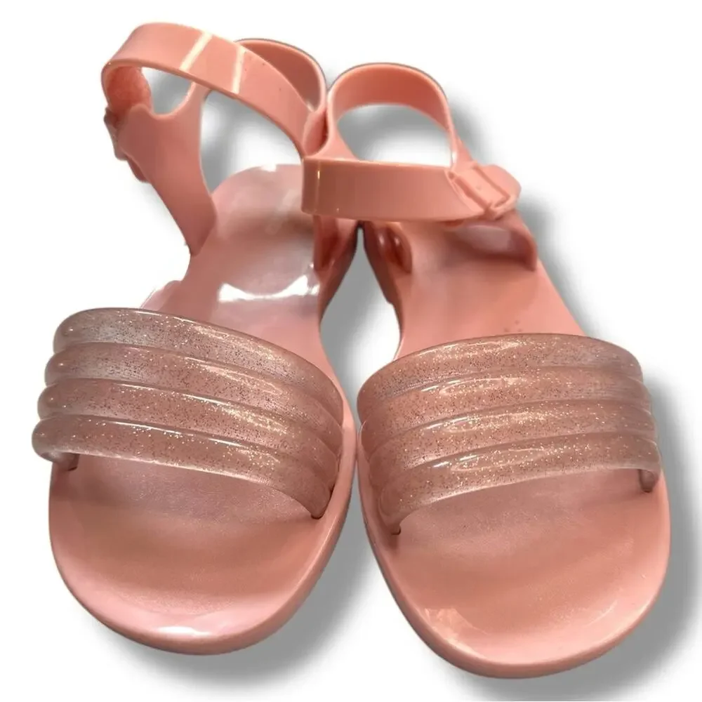 Mini Melissa - Kids Mar Wave Sandal Sparkle Pink
